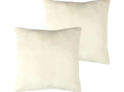 Bestlivings Kissenbezüge^Kissenhülle Kuschel Kissenbezug mit Reißverschluss 45 x 45 cm Champagner