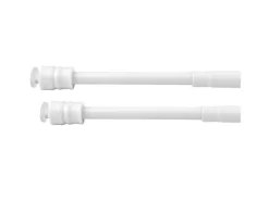 Bestlivings Gardinenstangen^Klemmstangen mit Schraubtechnik Weiß 25 bis 40 cm 2er Pack