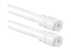 Bestlivings Gardinenstangen^Klemmstangen mit Schraubtechnik Weiß 100 bis 140 cm 2er Pack