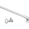 Bestlivings Seilspanngarnituren^Klemmstangen Ausziehbar Weiß 40 bis 60 cm