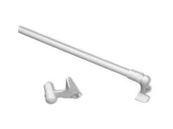 Bestlivings Seilspanngarnituren^Klemmstangen Ausziehbar Weiß 40 bis 60 cm