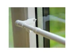 Bestlivings Seilspanngarnituren^Klemmstangen Ausziehbar Weiß 40 bis 60 cm