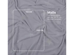 Bestlivings Überwürfe^Kuscheldecke Cashmere Touch Glow In The Dark 150 x 200 cm Sterne