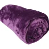 Bestlivings Überwürfe|Decken^Kuscheldecke Celina 2er Pack Violett 180 x 220 cm
