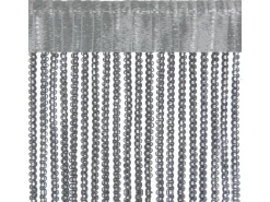 Bestlivings Türvorhänge^Metall Optik Fadenvorhang Trennvorhang Gardine Stangendurchzug ca. 90 cm x 250 cm