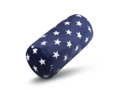 Bestlivings Kissen^Nackenrolle Blau Sterne 16 x 30 cm