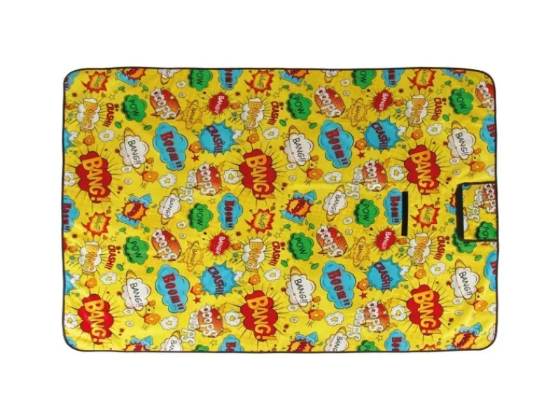 Bestlivings Picknickdecke Fotodruck 200 x 100 cm Comic
