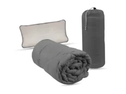 Bestlivings Reise Bettenset 2 Teilig Anthrazit Hellgrau