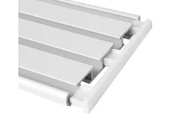 Bestlivings Gardinenschienen^Seitendeckel für Aluminium Vorhangschiene Weiß 3 bis 4 Lauf