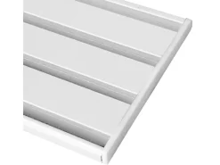 Bestlivings Gardinenschienen^Seitendeckel für Aluminium Vorhangschiene Weiß 3 bis 4 Lauf