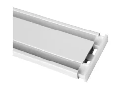 Bestlivings Vorhänge|Gardinen^Seitendeckel für Aluminium Vorhangschiene Weiß 1 bis 2 Lauf