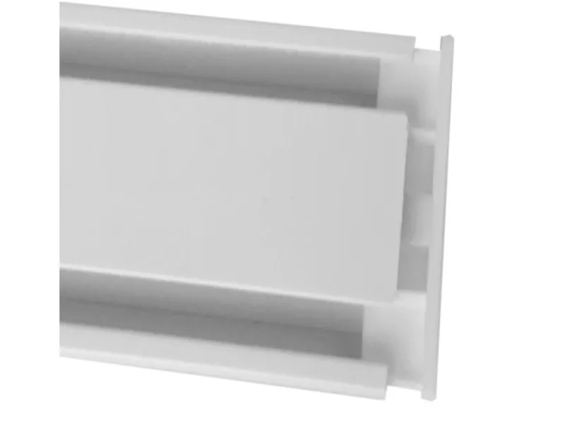 Bestlivings Vorhänge|Gardinen^Seitendeckel für Aluminium Vorhangschiene Weiß 1 bis 2 Lauf