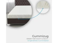 Bestlivings Überwürfe|Bettwäsche^Spannbettlaken Cashmere Touch - 160 x 200 cm Beige