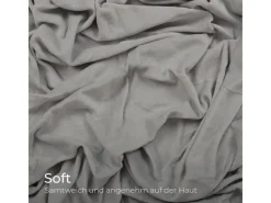 Bestlivings Überwürfe|Decken^Spannbettlaken Cashmere Touch - 200 x 200 cm Silber