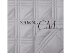 Bestlivings Decken^Tagesdecke Uni 220 x 240 cm