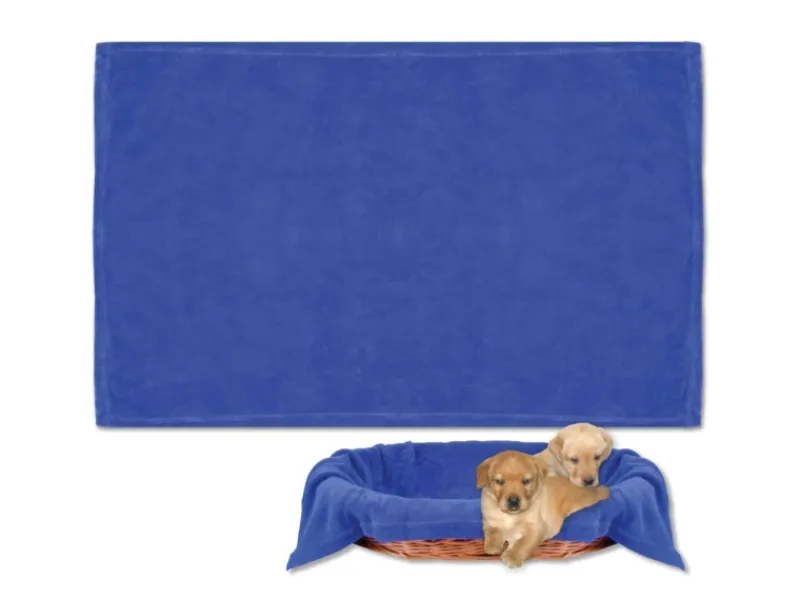 Bestlivings Tierdecke Hundedecke Mikrofaser 90 x 140 cm Blau