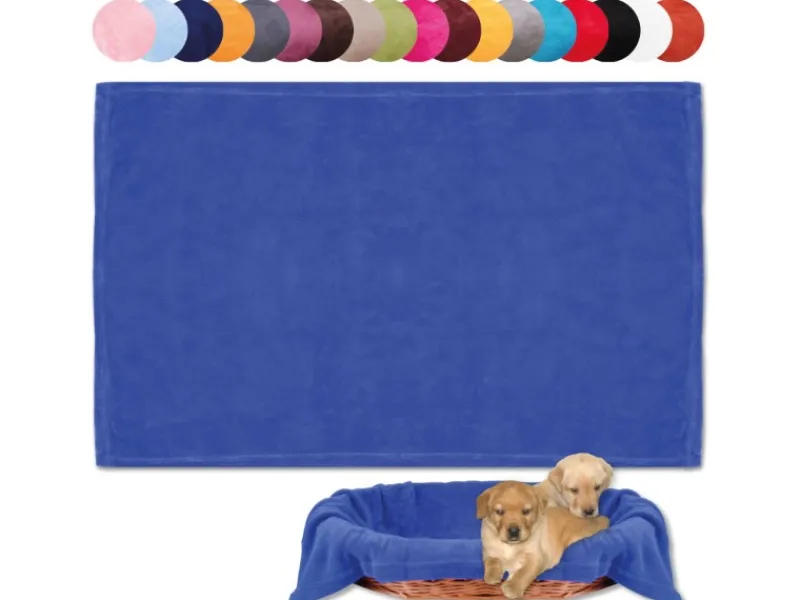 Bestlivings Tierdecke Hundedecke Mikrofaser 90 x 140 cm Blau