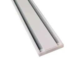 Bestlivings Gardinenschienen^Vorhangschiene 300 cm Aluminium Weiß 2 Lauf / 120 cm & 2 x 90 cm