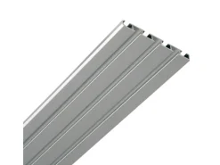 Bestlivings Vorhangschiene Aluminium Silber 3 bis 4 Lauf 120 cm