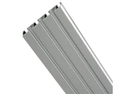 Bestlivings Vorhangschiene Aluminium Silber 3 bis 4 Lauf 120 cm