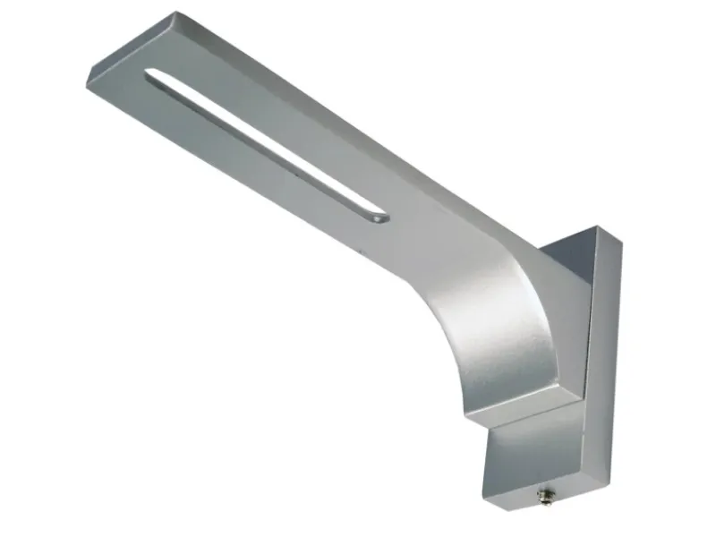 Bestlivings Wandträger für Aluminium Vorhangschiene Silber 3 bis 4 Lauf