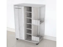 Better Home Flaschenregale^Schrank mit Rollen 37 x 60 x 82 cm