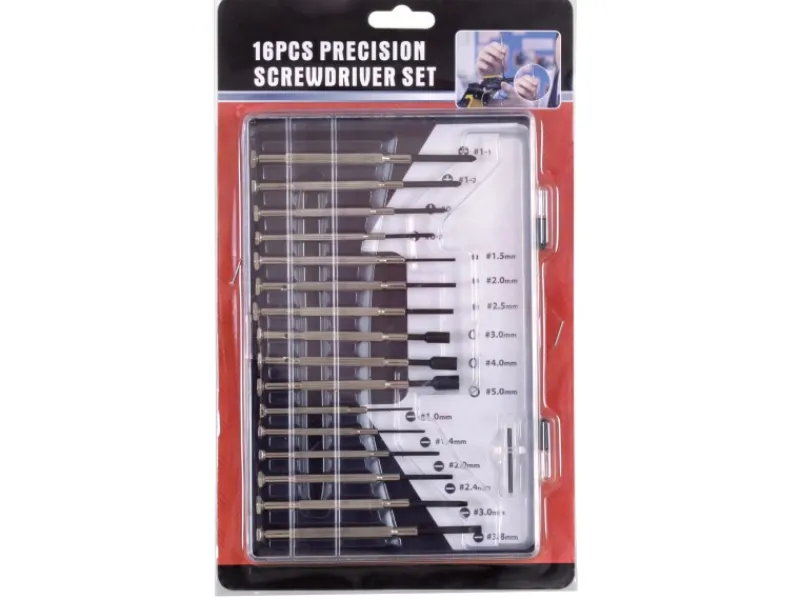 Aufbewahrung^Blanko Feinmechaniker Uhrmacher Schraubendreher 16-Teiliges Set