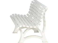 Blome 3er Bank Helgoland Weiß 64 cm x 150 cm x 80 cm