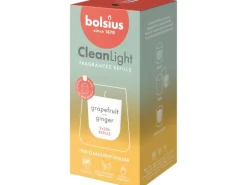 Bolsius Duft-Nachfüller Cleanlight Grapefruit & Ginger Weiß 2 Stück