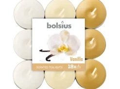 Bolsius Duftteelichter in drei Farben 18 Stück