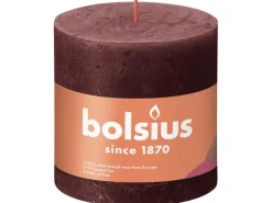 Bolsius Kerzen^Rustik-Kerze Shine 100/100 mm Samtrot