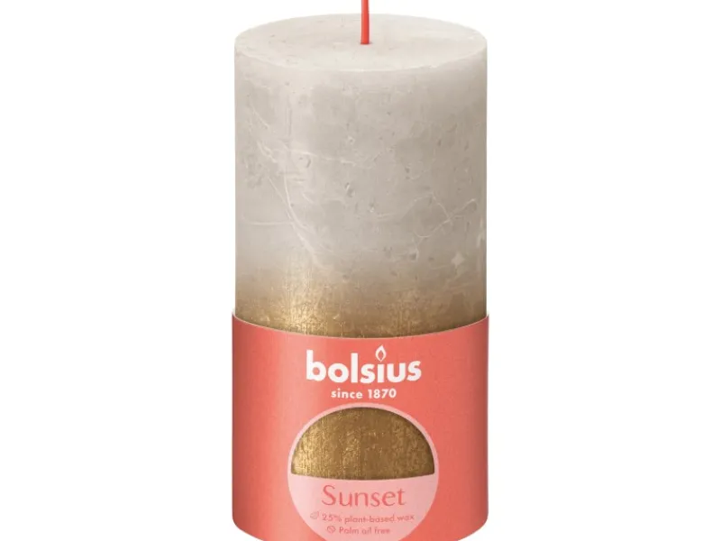 Bolsius Ostern^Rustik-Kerze Sunset 130/68 mm Sand