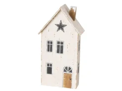 Boltze Dekorative Figuren^Deko-Aufsteller Houses Groß 2-fach Sortiert 25 x 6 x 14 cm Mehrfarbig