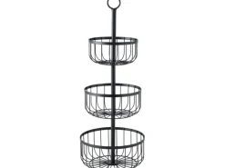Boltze Geschenkartikel^Etagere Cobo Deko Home Collections Ø 23 cm x 60 cm Schwarz