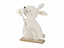 Boltze Ostern^Figur Bunny 2-fach Sortiert 29,5 cm x 5 cm x 18 cm Beige-Weiß
