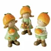 Boltze Dekorative Figuren^Figur Fruits 3-fach Sortiert 18 cm x 8 cm x 7,5 cm Orange