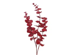 Boltze Home Dekozweig Eukalyptus 75 cm Rot