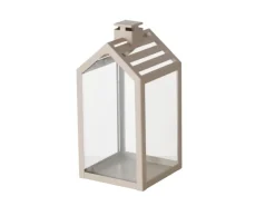 Boltze Laternen^Home Laterne Cody Klein 23 cm x 11 cm x 11 cm Beige