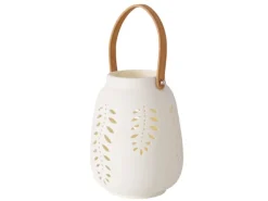 Boltze Windlichter^Home LED-Windlicht Felto 2-fach Sortiert Weiß-Braun