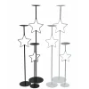 Boltze Kerzenleuchter Guila Schwarz - Weiß 3-teilig 2-fach sortiert