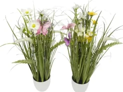 Boltze Geschenkartikel^Kunstpflanze 2-fach Sortiert Mehrfarbig