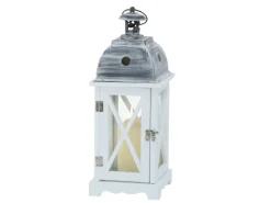 Boltze Laternen^Laterne Bristol 42 cm x 16 cm x 16 cm Grau-Weiß