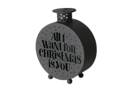 Boltze Laterne Soho 24,5 cm x 20 cm x 9 cm Schwarz