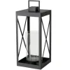 Boltze Laternen^Laterne Xenia Groß 58 cm x 26,5 cm x 26 cm Schwarz