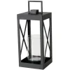 Boltze Laternen^Laterne Xenia Klein 45 cm x 21,5 cm x 21 cm Schwarz