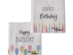 Boltze Servietten Happy Birthday 2-fach Sortiert 20 Stück
