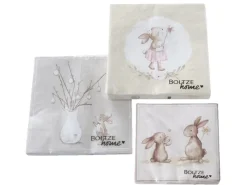 Boltze Tischtücher|Papier Servietten^Servietten Knuffi 3-fach sortiert 20 Stück