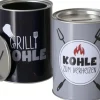 Boltze Spardose Grillzeit 2-fach Sortiert Schwarz-Grau