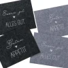 Boltze Geschenkartikel^Tischset 4-fach Sortiert 35 cm x 45 cm Dunkelgrau-Hellgrau