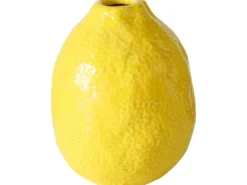 Boltze Kunstpflanzen^Vase Zitronella 12 cm x Ø 9 cm Gelb